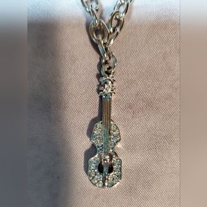 Violin Bracelet Silvertone NWT